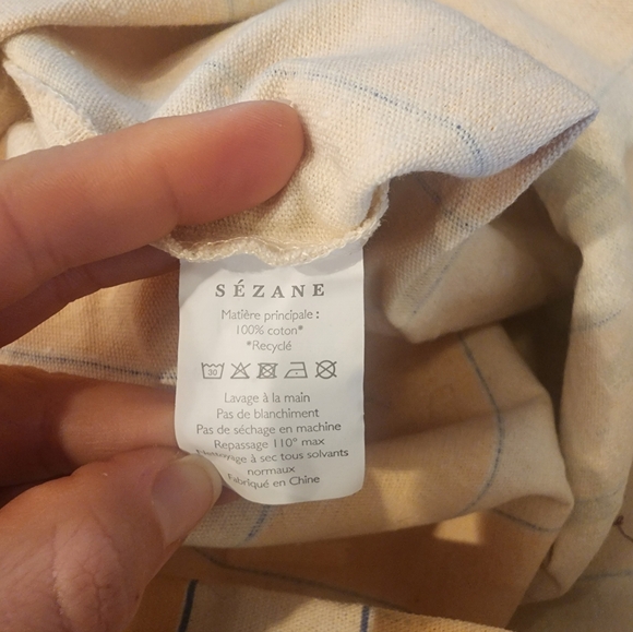 Sezane Tote Bag 100% Cotton - Picture 3 of 4